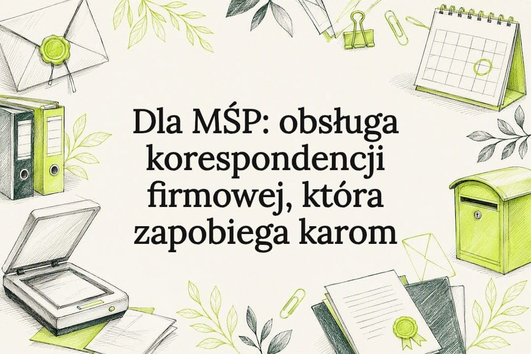 Dla MŚP: obsługa korespondencji firmowej, która zapobiega karom
