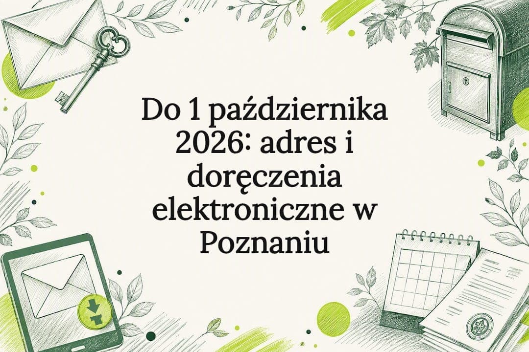 Do 1 października 2026: adres i doręczenia elektroniczne w Poznaniu